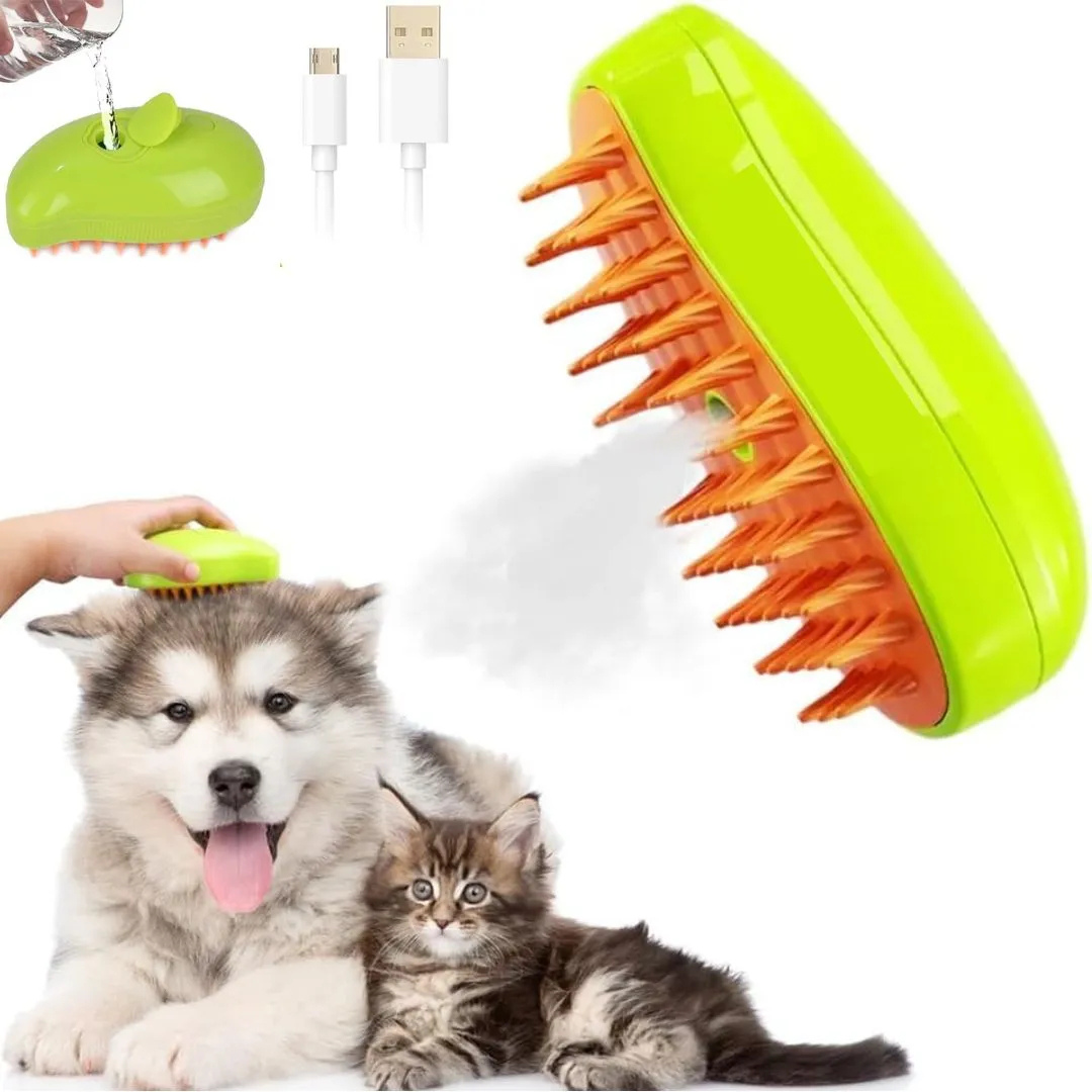 Cepillo de Vapor 3 en 1 para Mascotas